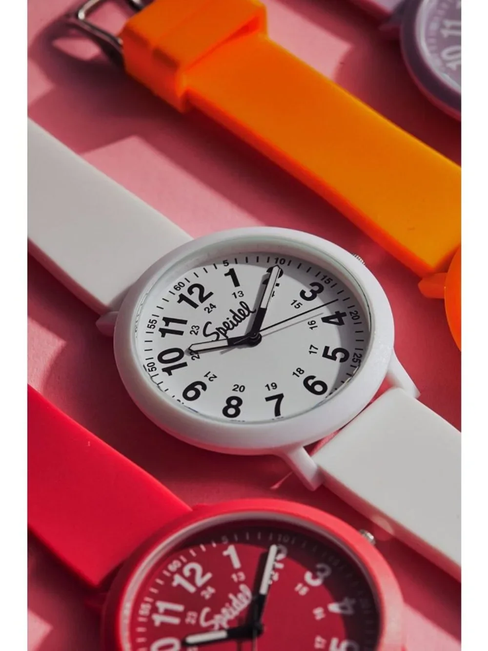 Eco-Friendly Color Pop Recyclable Plastic Watch with Silicone Strap - Stylish